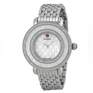 Authentic Michele Cloette Camee Diamond Mother of Pearl Watch (Limited Edition)